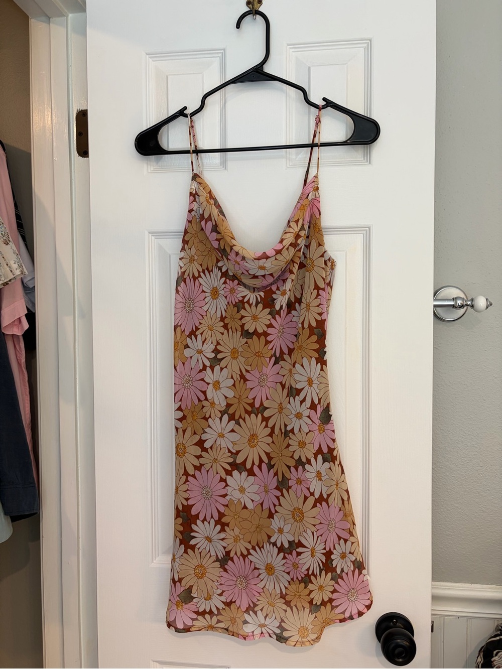 Alter’d State Floral Cowl Neck Dress Women’s Medium Boho